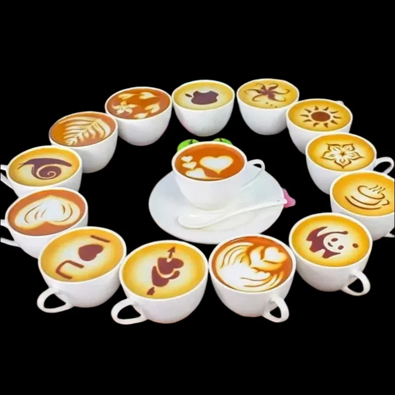 16Pcs/Set Coffee Mold Latte Ca - مراجعة Coffee Stencil Art وسعره