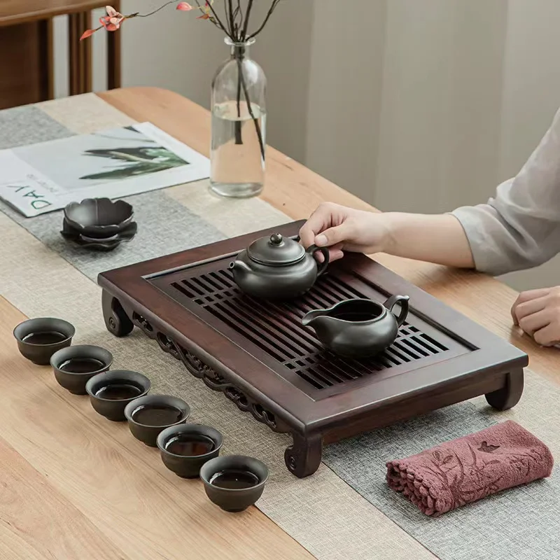 Chinese Natural Bamboo Tea Tra - مراجعة Bamboo Tea Tray وسعره