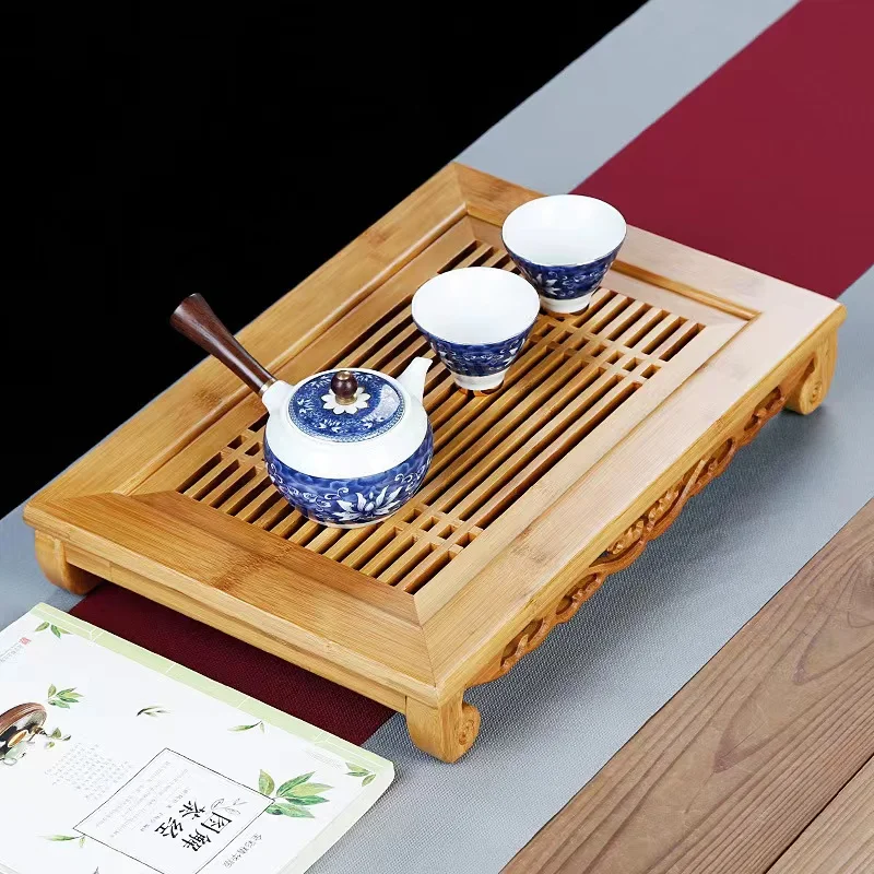 Chinese Natural Bamboo Tea Tra - مراجعة Bamboo Tea Tray وسعره