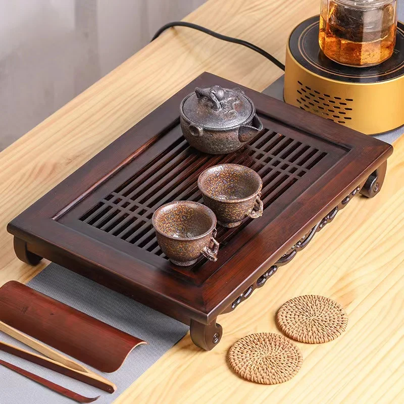 Chinese Natural Bamboo Tea Tra - مراجعة Bamboo Tea Tray وسعره