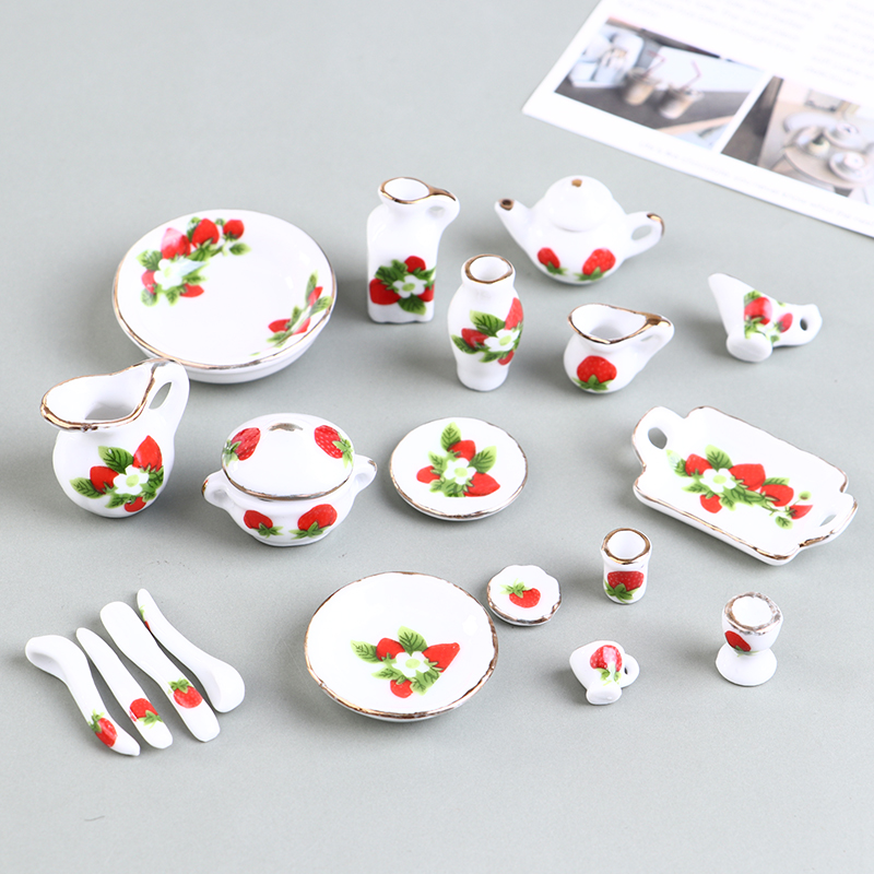 1 Set 1:12 Miniature Doll Hous - مراجعة Coffee Tea And Sugar Set وسعره