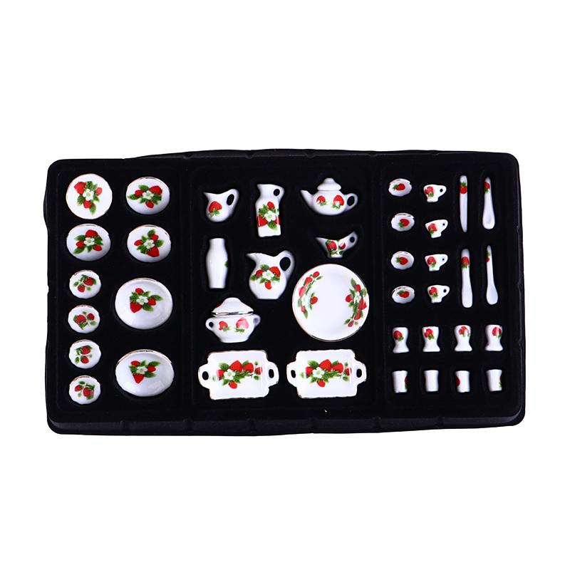 1 Set 1:12 Miniature Doll Hous - مراجعة Coffee Tea And Sugar Set وسعره