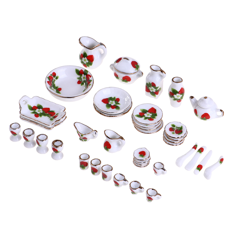 1 Set 1:12 Miniature Doll Hous - مراجعة Coffee Tea And Sugar Set وسعره