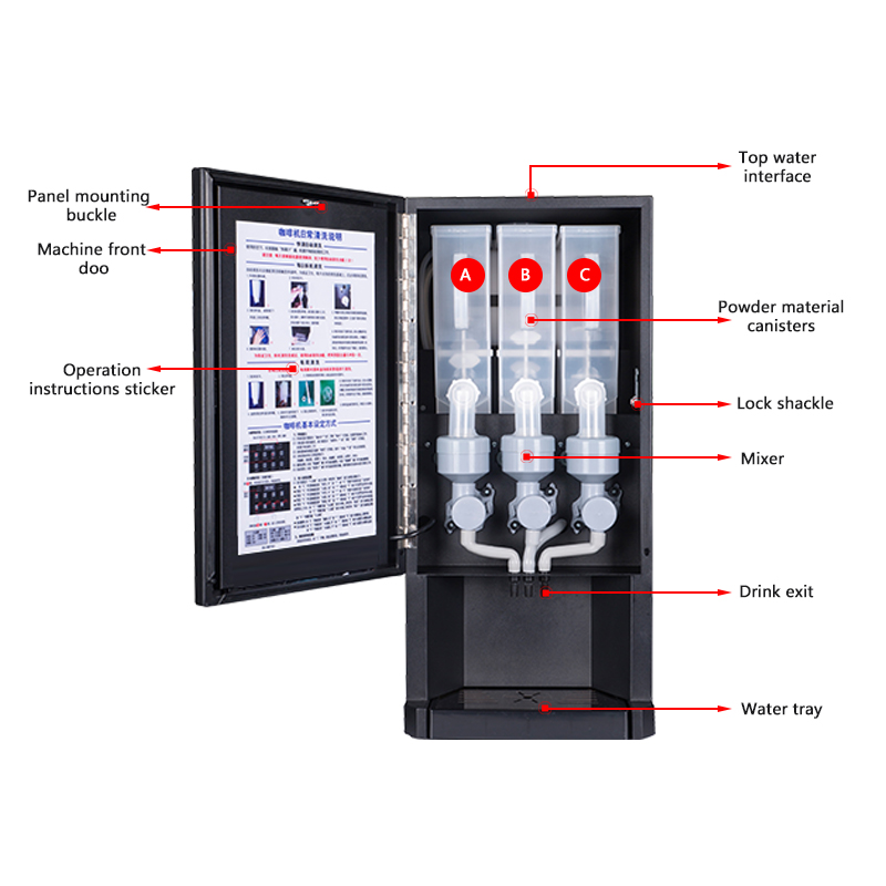 RTS E-30SW SUPIN Instant Coffe - مراجعة Coffee Tea Vending Machine وسعره