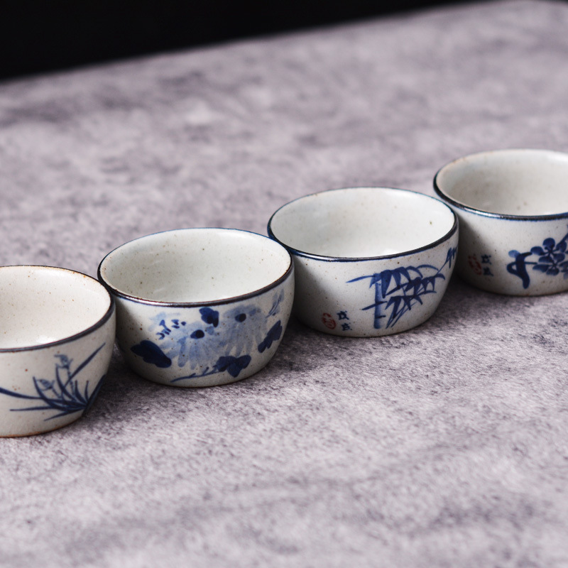 Hand-Painted Blue & White Coar - مراجعة Gongfu Tea Set وسعره