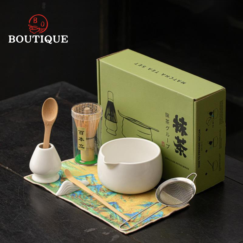 Japanese Matcha Set Chawan Mat - مراجعة Matcha Whisk Set وسعره