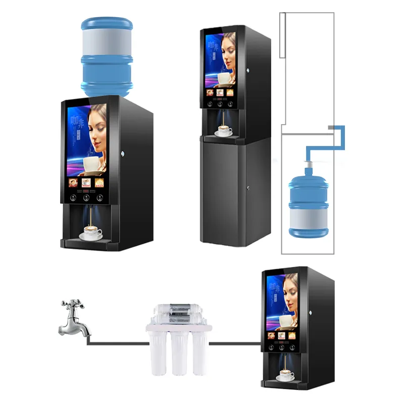 Automatic 3 Hot Flavors Coffee - مراجعة Coffee Tea Vending Machine وسعره