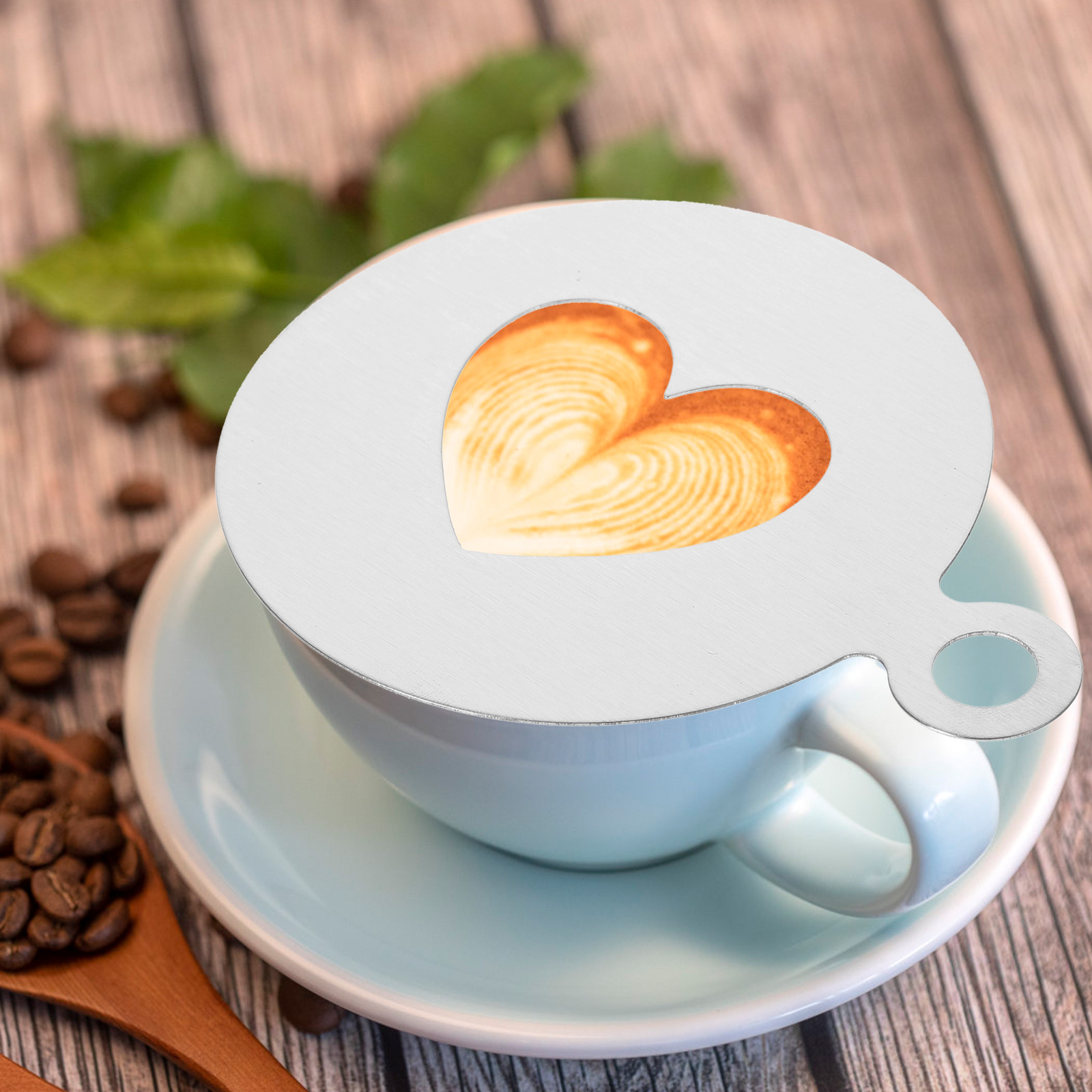 Heart Shape Coffee Stencils 30 - مراجعة Coffee Stencil Art وسعره