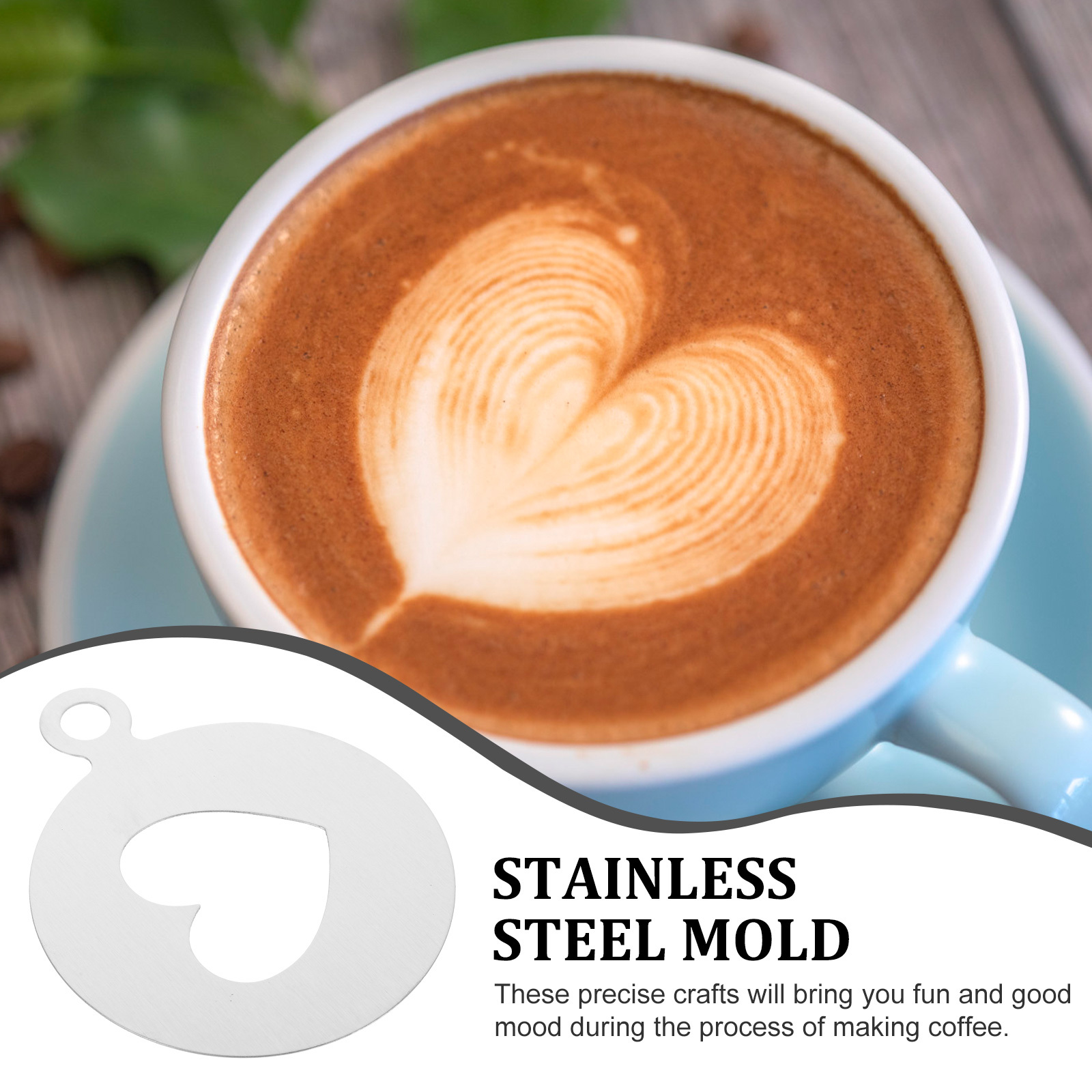 Heart Shape Coffee Stencils 30 - مراجعة Coffee Stencil Art وسعره