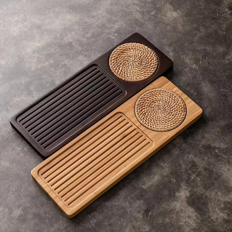 Dry Brew Bamboo Tea Tray with  - مراجعة Bamboo Tea Tray وسعره