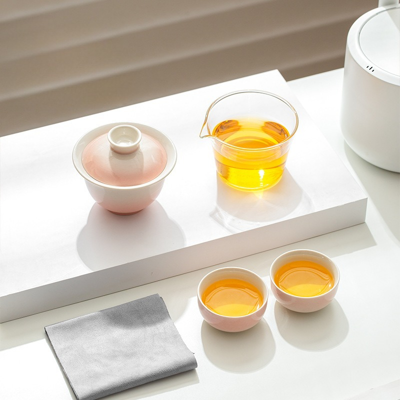 Plant Ash Glaze Gradient Trave - مراجعة Gongfu Tea Set وسعره