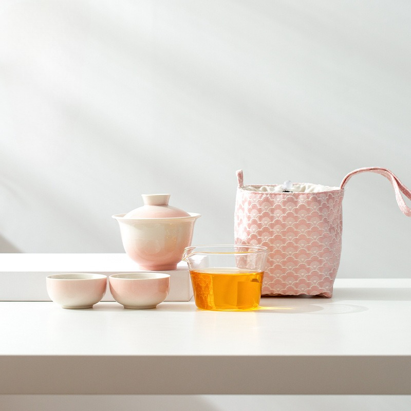 Plant Ash Glaze Gradient Trave - مراجعة Gongfu Tea Set وسعره