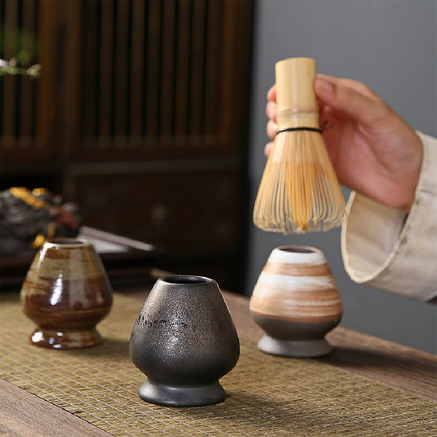 Japanese Coarse pottery Matcha - مراجعة Matcha Whisk Set وسعره
