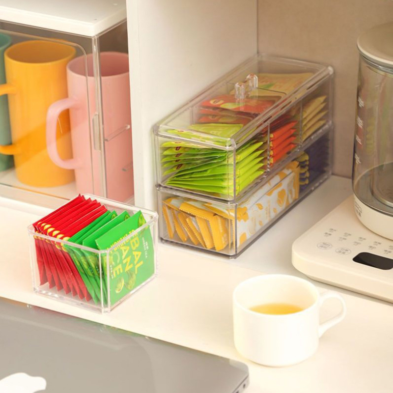 [E] Tea Bag Storage Box Drawer - مراجعة Coffee Tea And Sugar Set وسعره