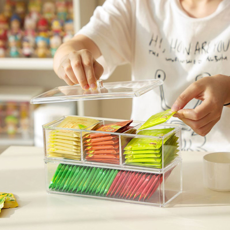 [E] Tea Bag Storage Box Drawer - مراجعة Coffee Tea And Sugar Set وسعره