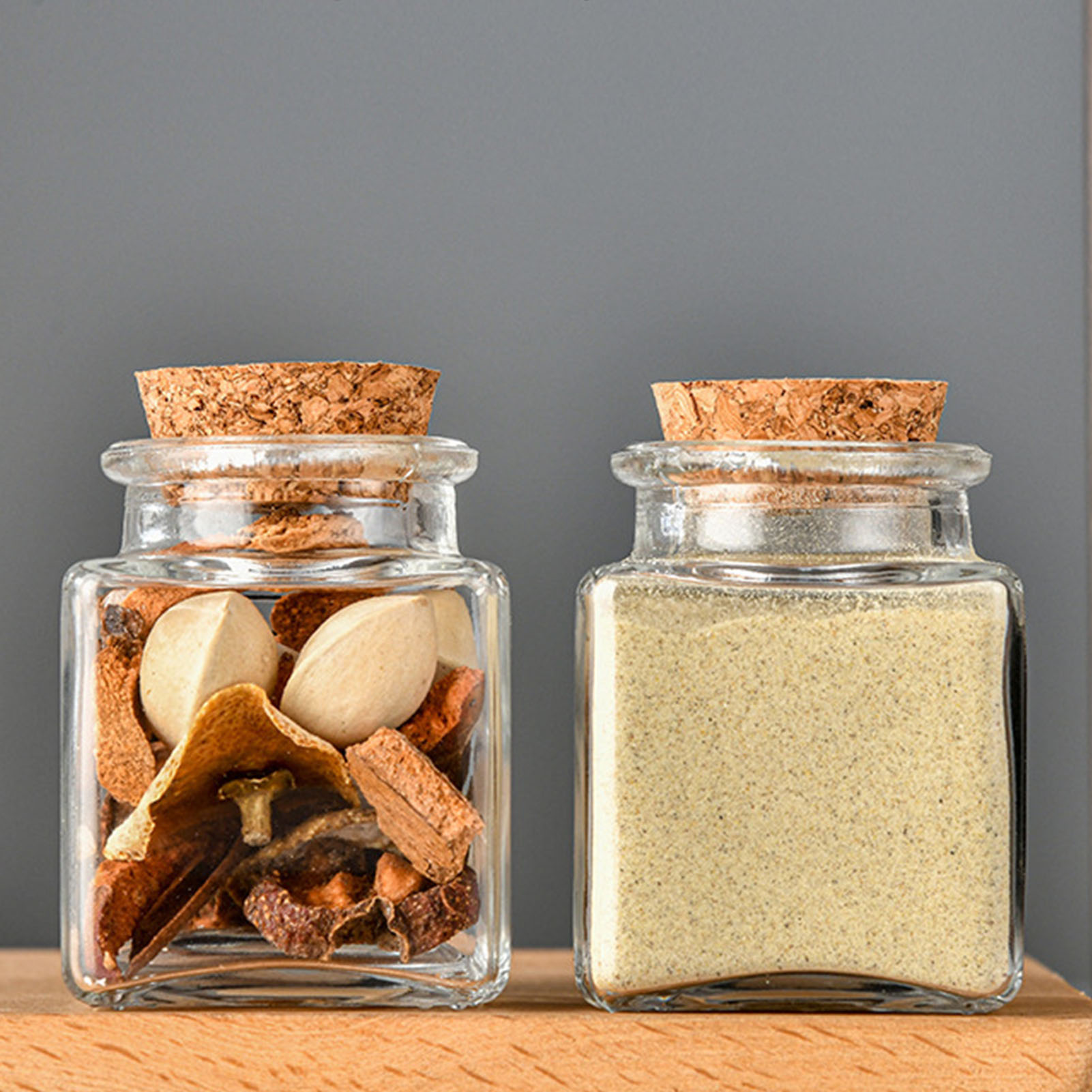 1/5/10Pcs Glass Storage Jars K - مراجعة Tea Coffee Sugar Container وسعره