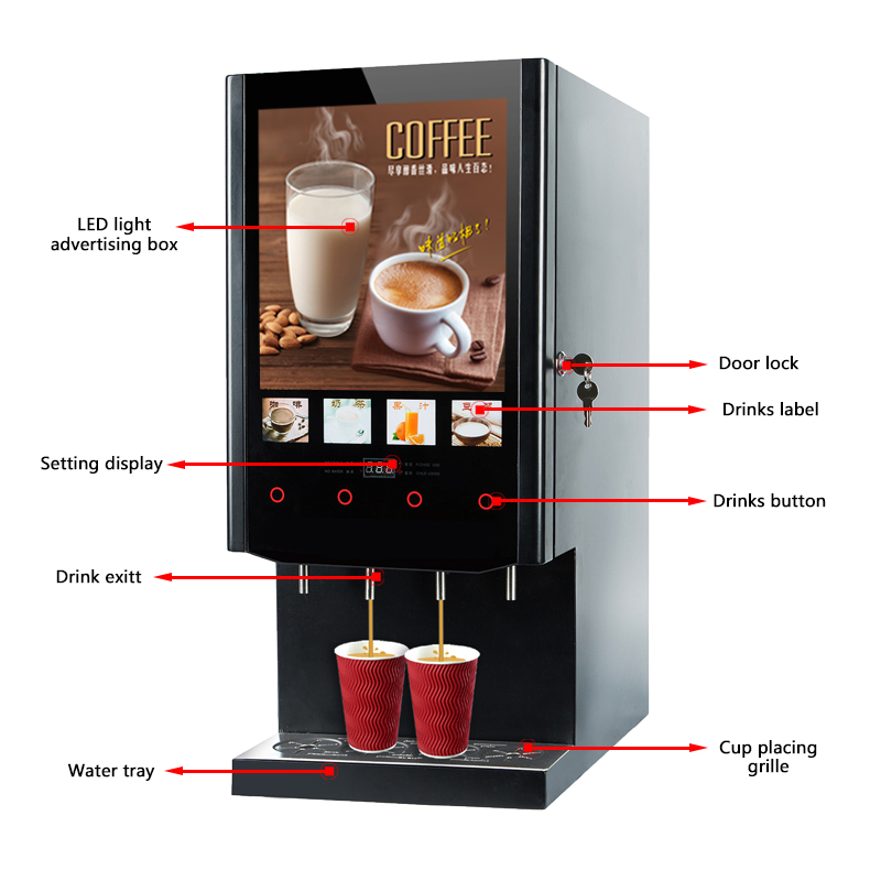 40S SUPIN Economical 4 Flavour - مراجعة Coffee Tea Vending Machine وسعره