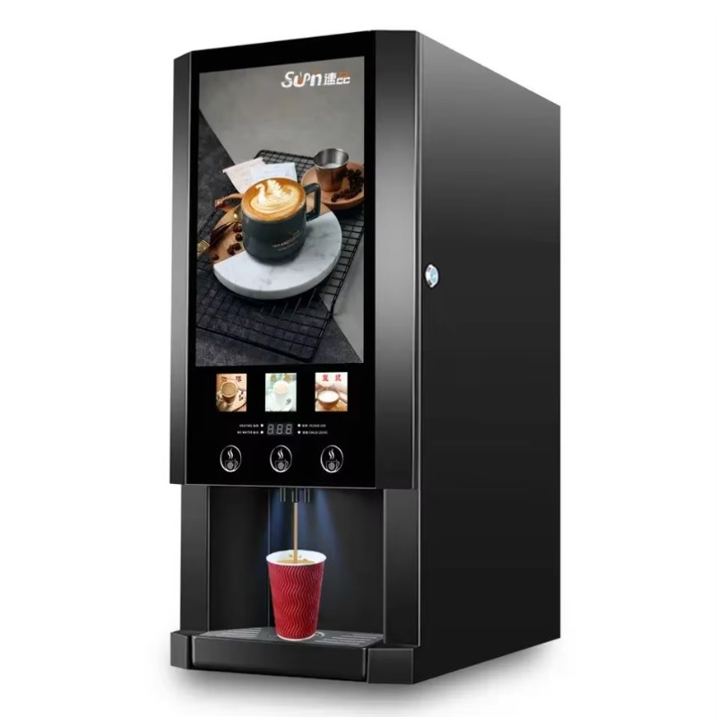 Commercial Use 3 Flavors Touch - مراجعة Coffee Tea Vending Machine وسعره