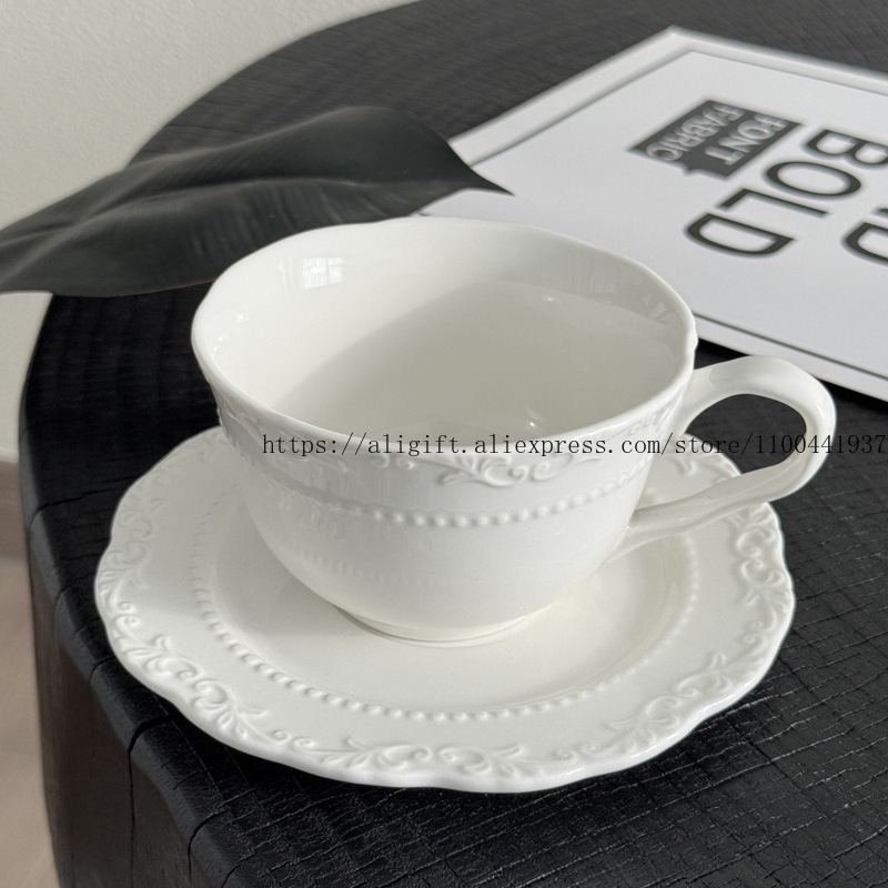 French Light Luxury Embossed F - مراجعة Coffee Tea And Sugar Set وسعره