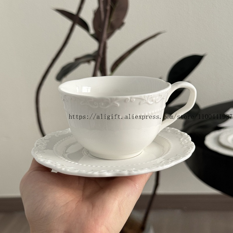 French Light Luxury Embossed F - مراجعة Coffee Tea And Sugar Set وسعره