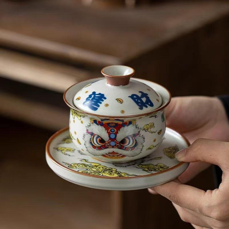 Traditional Ru Kiln Gaiwan Chi - مراجعة Gongfu Tea Set وسعره