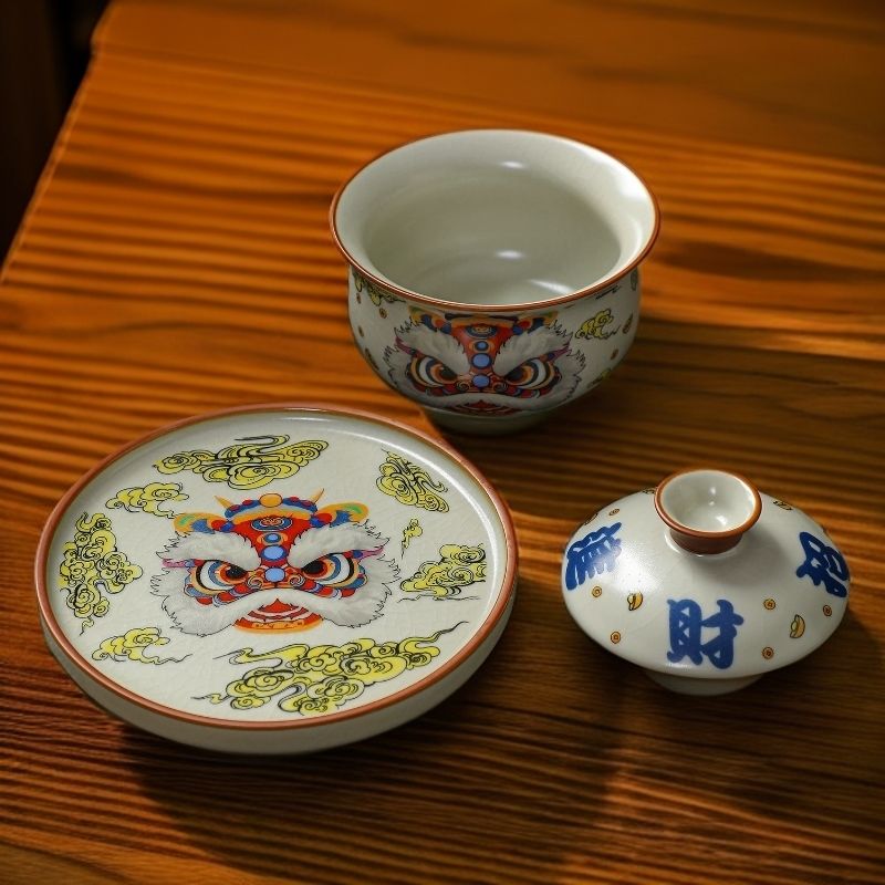 Traditional Ru Kiln Gaiwan Chi - مراجعة Gongfu Tea Set وسعره