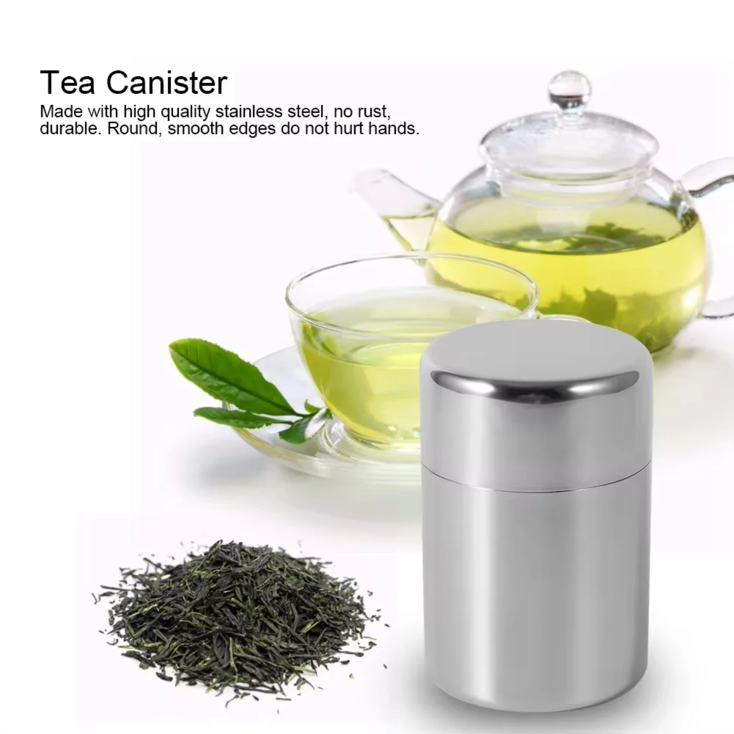Stainless Steel Tea Leaf Tins  - مراجعة Tea Coffee Sugar Container وسعره