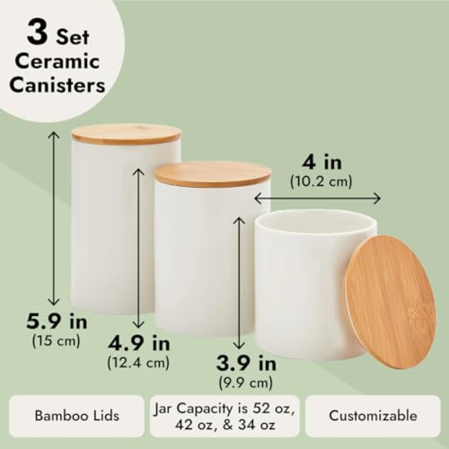Ceramic Canisters - Coffee Can - مراجعة Coffee Tea And Sugar Set وسعره