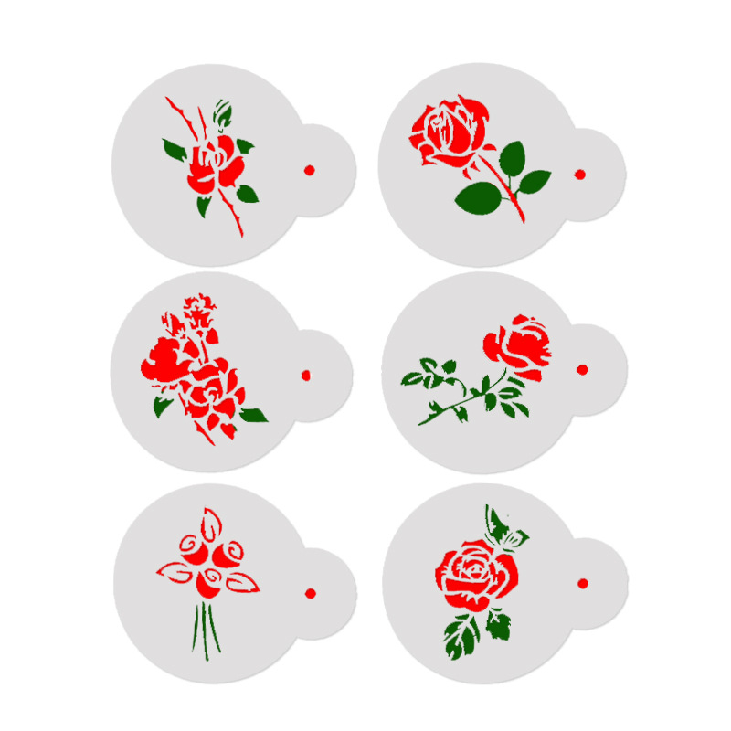 Aomily 6pcs/Set Special Variou - مراجعة Coffee Stencil Art وسعره
