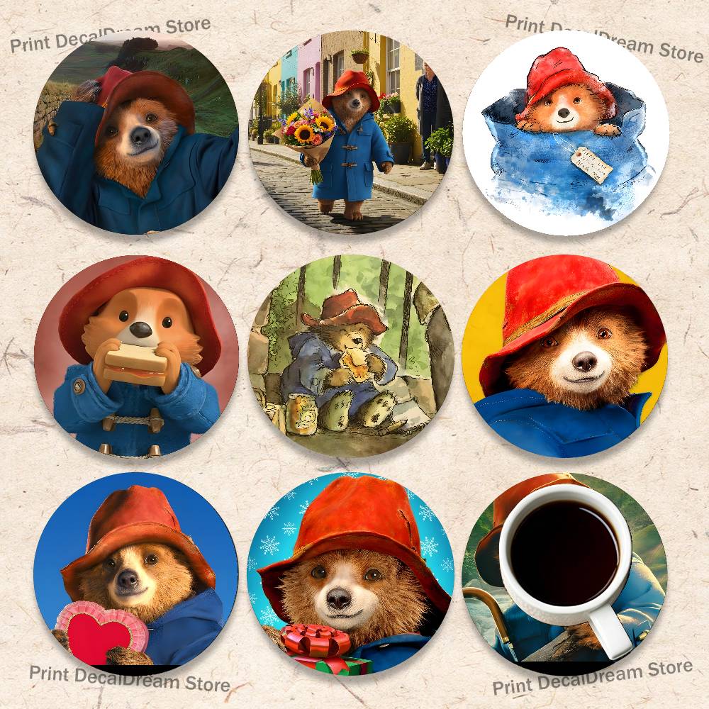 P-Paddington Bear Wood Coaster - مراجعة Coffee Tea Games وسعره