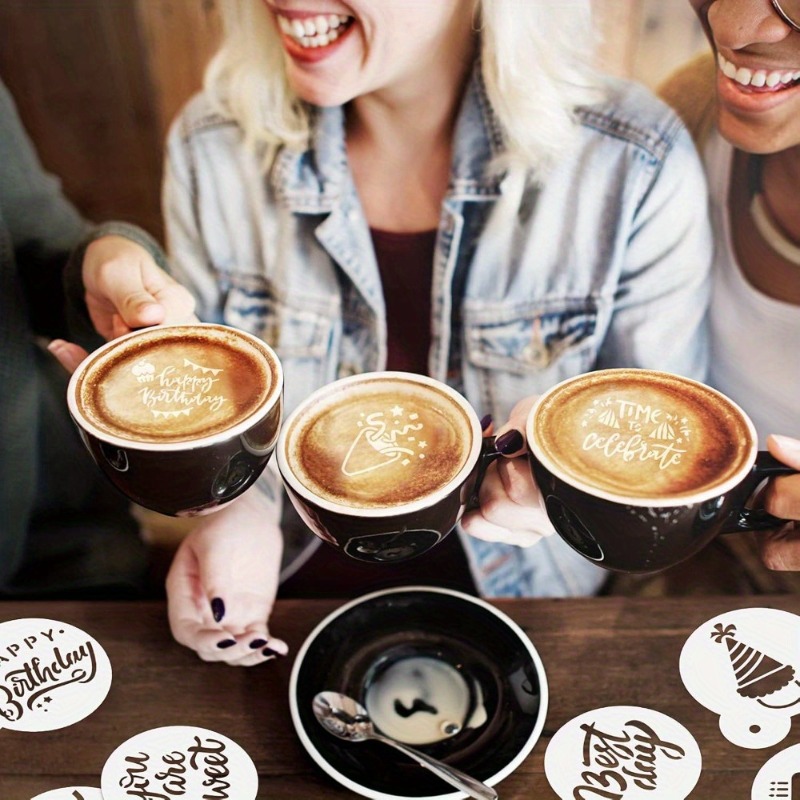 Professional DIY Latte Art Ste - مراجعة Coffee Stencil Art وسعره