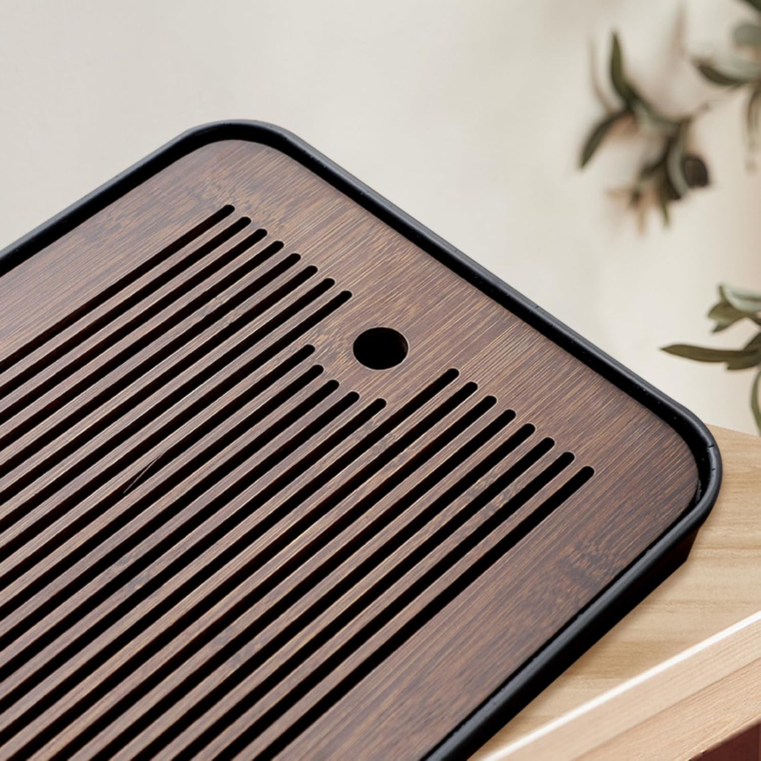 Natural Bamboo Tea Tray with H - مراجعة Bamboo Tea Tray وسعره