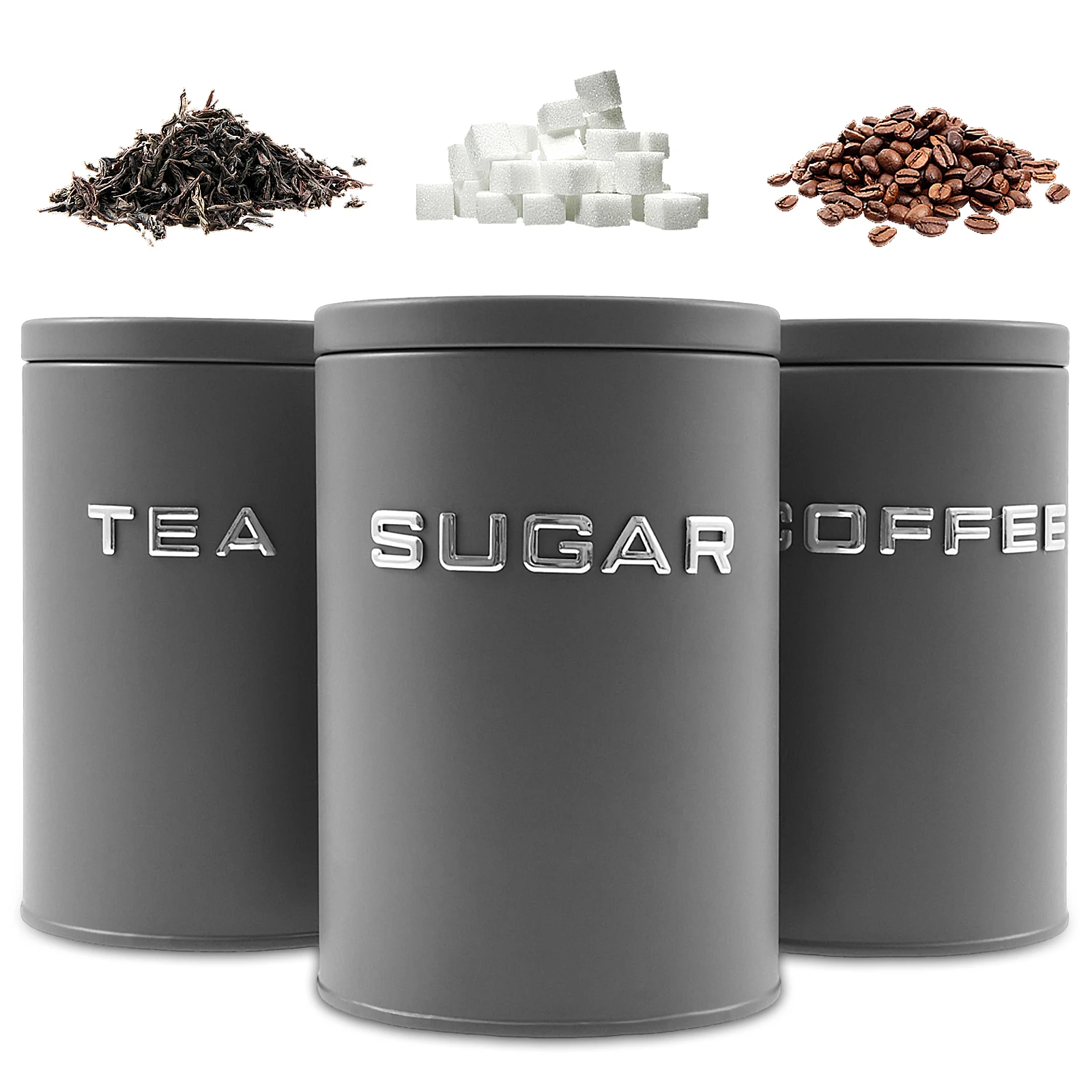 3 Pcs Tea Coffee Sugar Caniste - مراجعة Tea Coffee Sugar Container وسعره