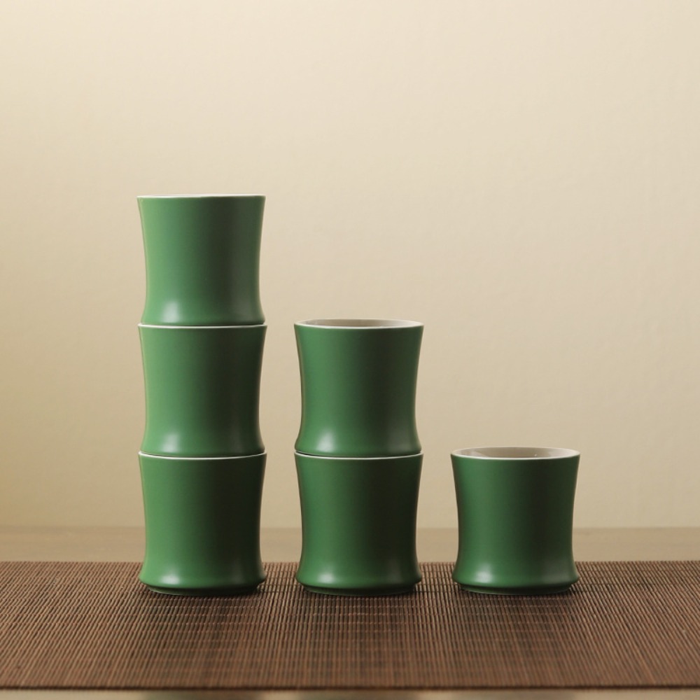 3pcs Master Cup Ceramic Bamboo - مراجعة Gongfu Tea Set وسعره