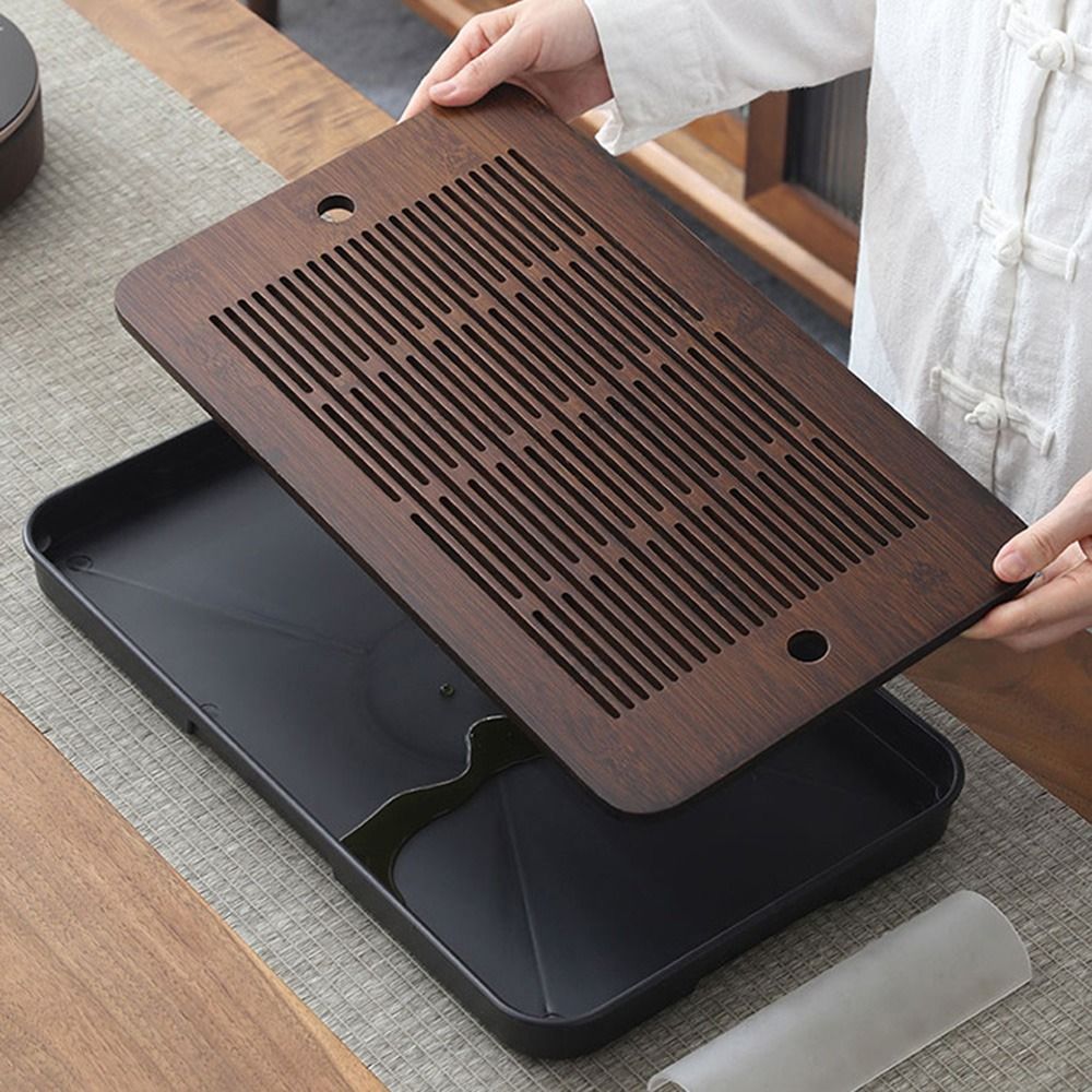 Dual Purpose Bamboo Tea Tray w - مراجعة Bamboo Tea Tray وسعره