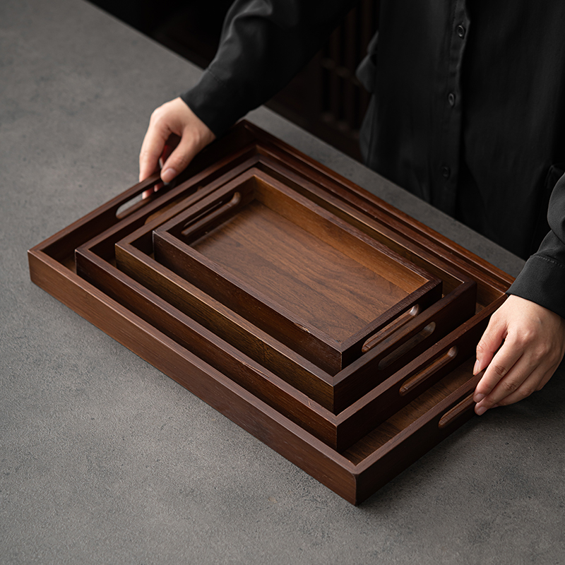 Large Size Rectangular Bamboo  - مراجعة Bamboo Tea Tray وسعره