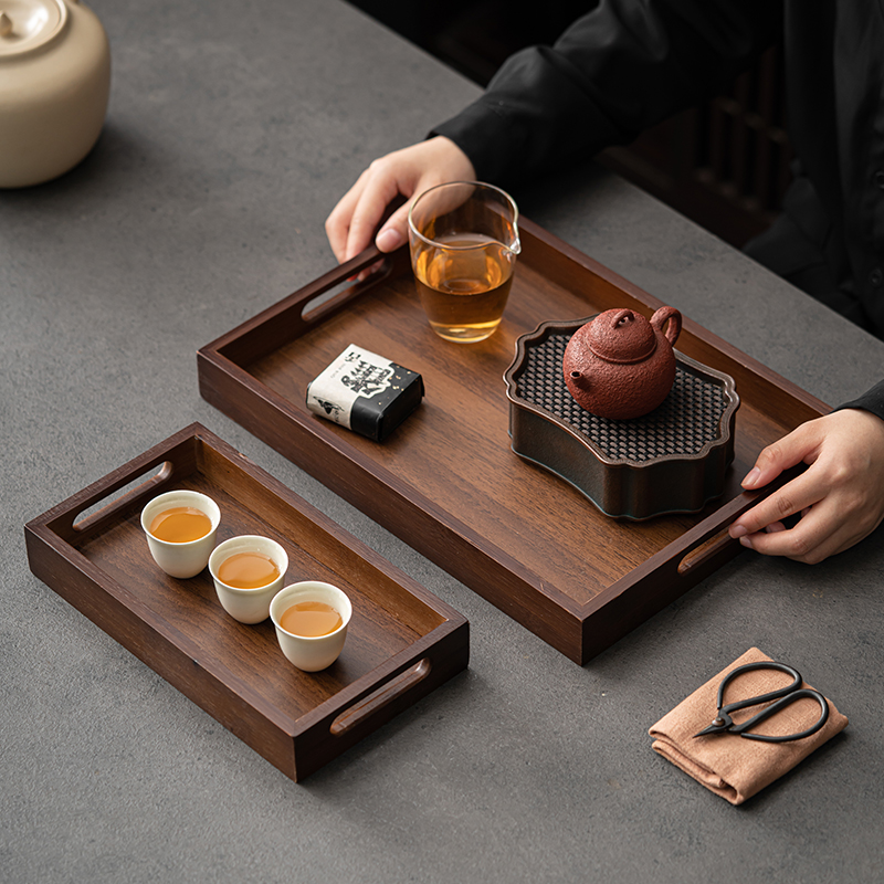 Large Size Rectangular Bamboo  - مراجعة Bamboo Tea Tray وسعره