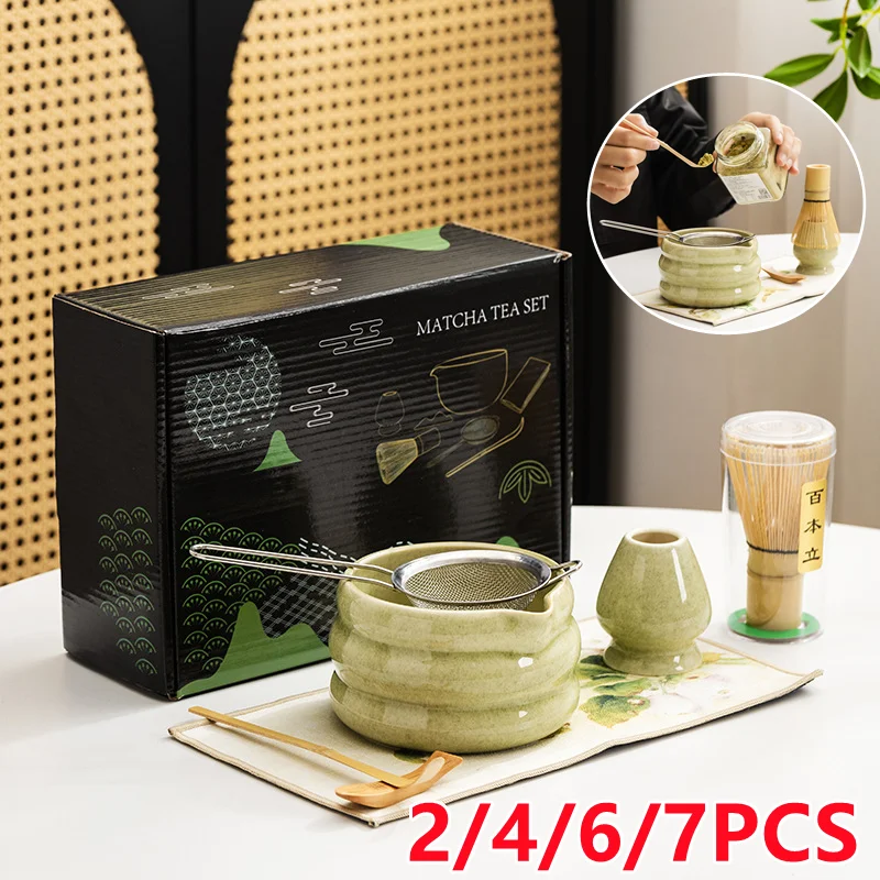 2/4//7PCS Japanese Matcha Set  - مراجعة Matcha Whisk Set وسعره