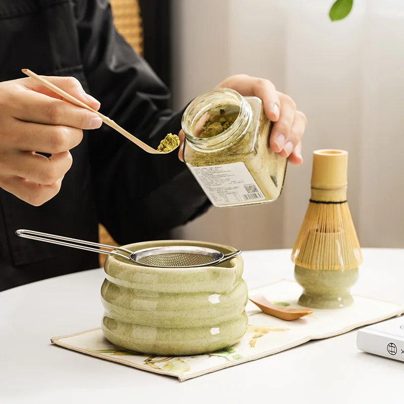 2/4//7PCS Japanese Matcha Set  - مراجعة Matcha Whisk Set وسعره